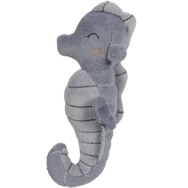  ocean rattle seahorse blue 15 cm 